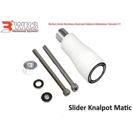 WR3 Exhaust Slider / Jalu Knalpot Matic Universal - Putih