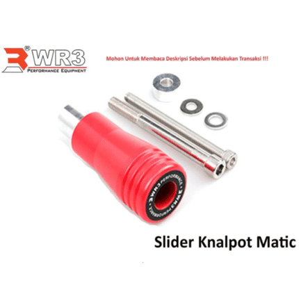 WR3 Exhaust Slider / Jalu Knalpot Matic Universal - Merah