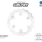 Disc Brake Galfer Fixed Depan Honda Forza 350 Discbrake 276mm DF031W