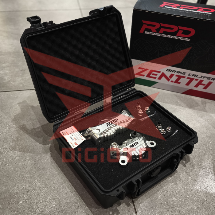 ZENITH Paket Kaliper Depan Belakang RPD Zenith 4 Piston Radial Pitch 100mm 2 Piston Axial - Gambar 1