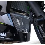 V Grill R&G Ninja 250 FI '18 Downpipe Grill DG0027BK