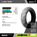 Ban Motor Aerox ADX Poljose S205 100/80 110/80 120/70 140/70 Ring 14