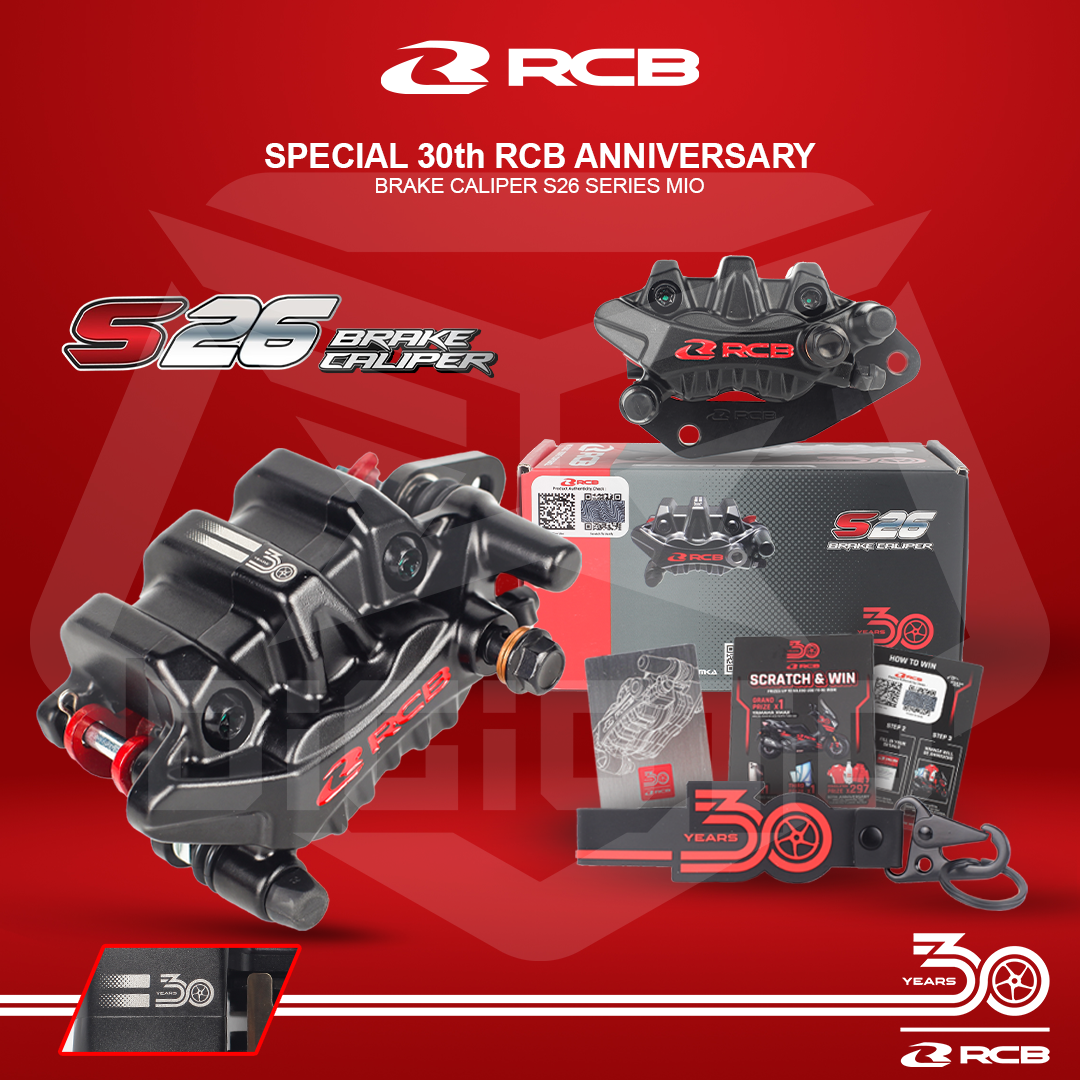 RCB_30th_MIO Kaliper Depan 2 Piston RCB S26 Mio Smile Fino Sporty M3 Z 30th Anniversary Special Edition - Gambar 1