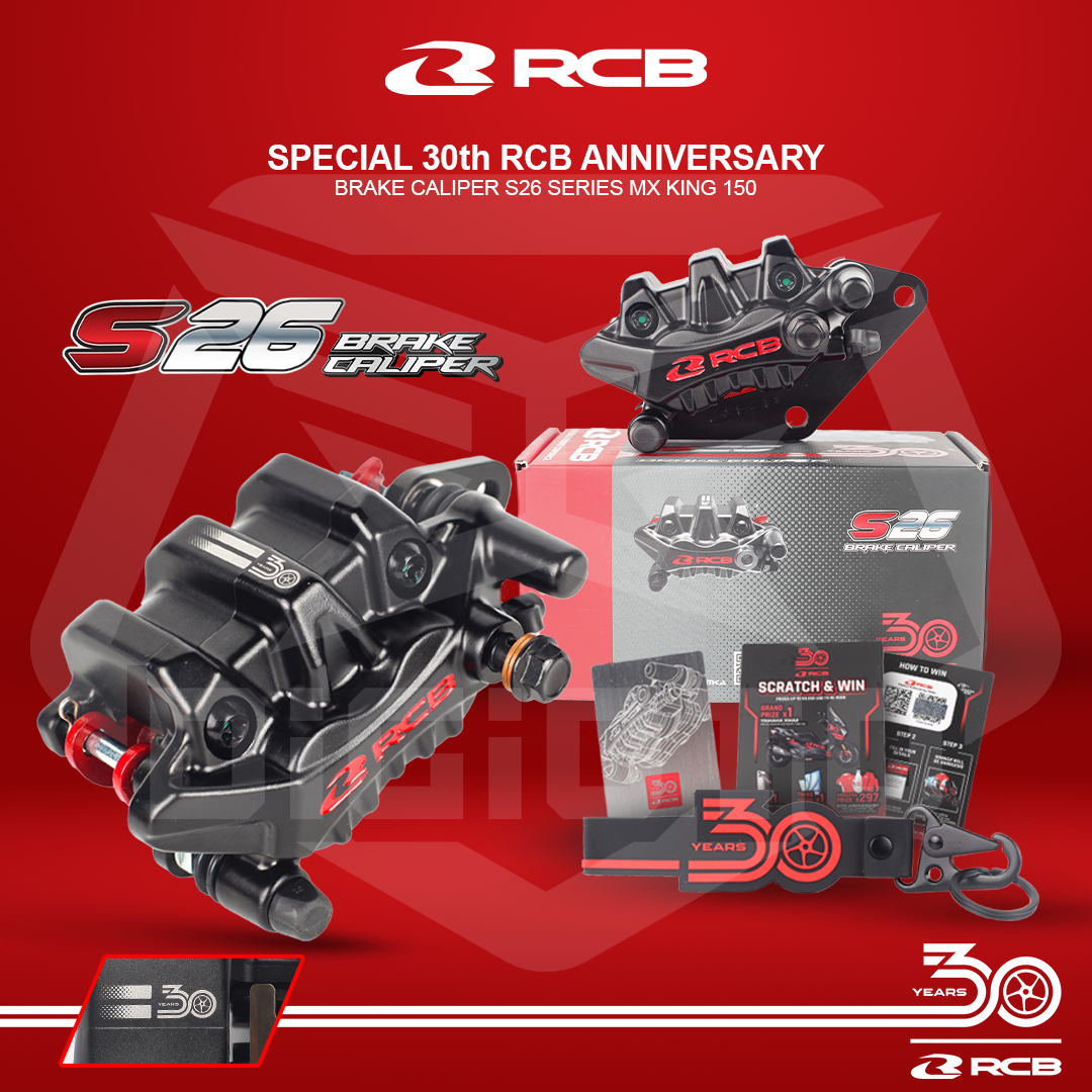 RCB_30th_MX_KING Kaliper Depan 2 Piston RCB S26 MX King New 30th Anniversary Special Edition - Gambar 1