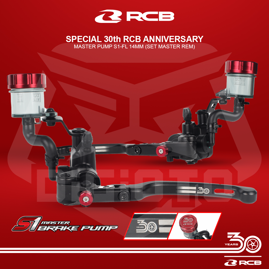 RCB_S1-FL_REM Paket Master Rem RCB S1-FL 14mm Kiri Kanan 30th Anniversary Special Edition - Gambar 1