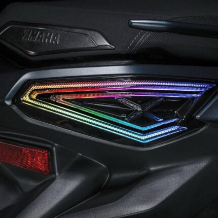 Stoplamp Lampu Rem Belakang Gaiden Xmax New Connected 2023+ RGB Adjustable - SMOKE LENS (RGB)