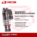 Shock Shockbreaker Belakang RCB Flow Pro Nmax Neo Turbo 320mm