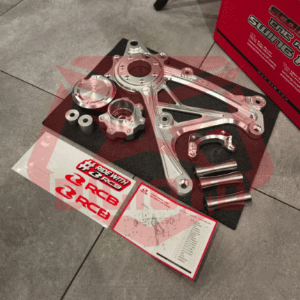 Swing Arm CNC RCB Xmax Old New Connected Black Silver - Silver
