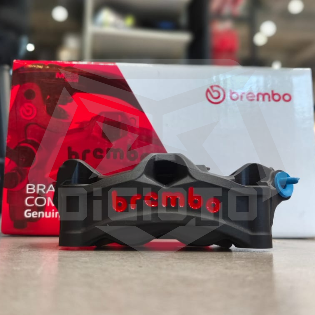BREMBO KALIPER STYLEMA MONOBLOC BLACK RED 100MM RIGHT 920D02093 (6) Kaliper Brembo Radial Stylema Monoblock Monobloc Pitch 100mm - Gambar 1