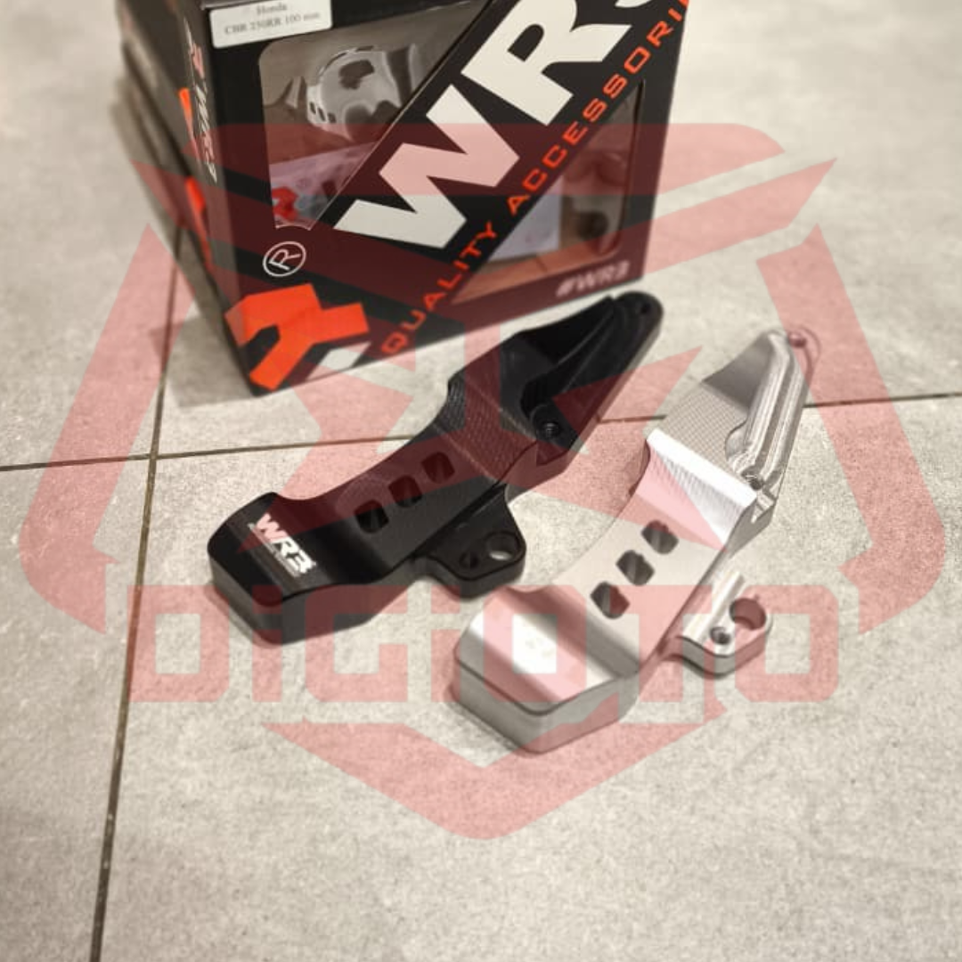 WR3 BRAKET BREMBO RADIAL 100MM DEPAN HONDA CBR250RR FOTO LANGSUNG Braket Bracket Kaliper Radial Depan WR3 CBR250RR CBR 250RR Pitch 100mm - Gambar 1
