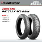 Ban Battlax Scooter SC2 Rain Bridgestone Depan Belakang 120/70 -15 160/60-14 160/60-15