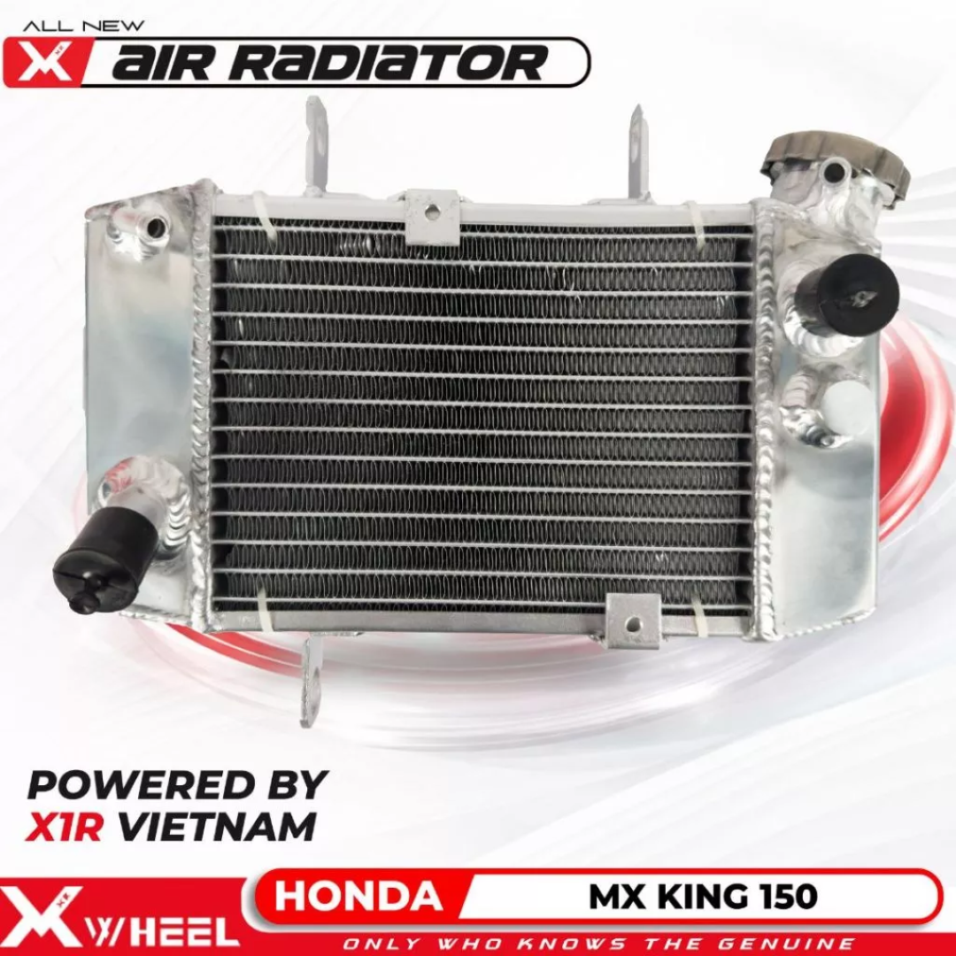 X1R RADIATOR MRVI YAMAHA MX KING Radiator XWheel MRVI MX King 150 Titanium Blue Dual Core Full Alumunium - Gambar 1