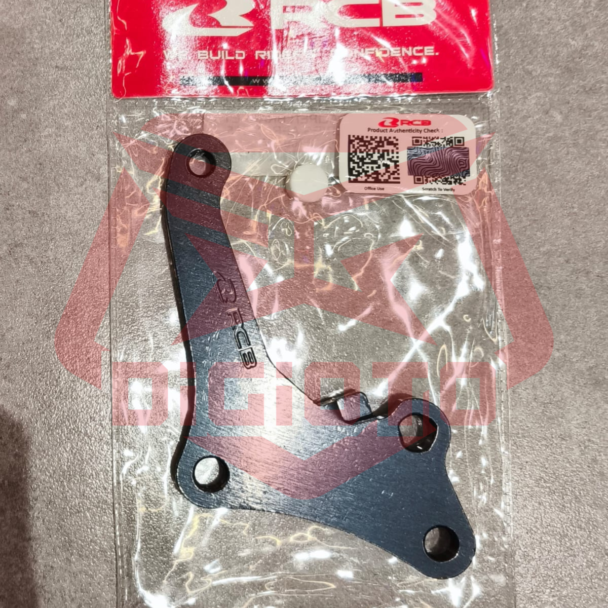 RACING BOY BRAKET KALIPER 260MM YAMAHA NMAX AEROX (F) BLACK 01CB041B Bracket Braket Kaliper Depan RCB S26 S 26 Disc Lebar 260mm Nmax Aerox Depan - Gambar 1