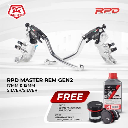 Master Rem Gen2 Set Radial RPD 215 Kanan Kiri Nmax Old Nmax New Xmax Vario 160 - Silver/Silver