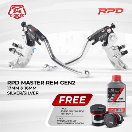Master Rem Gen2 Set Radial RPD 216 Kanan Kiri Nmax Old Nmax New Xmax Vario 160 - Silver/Silver