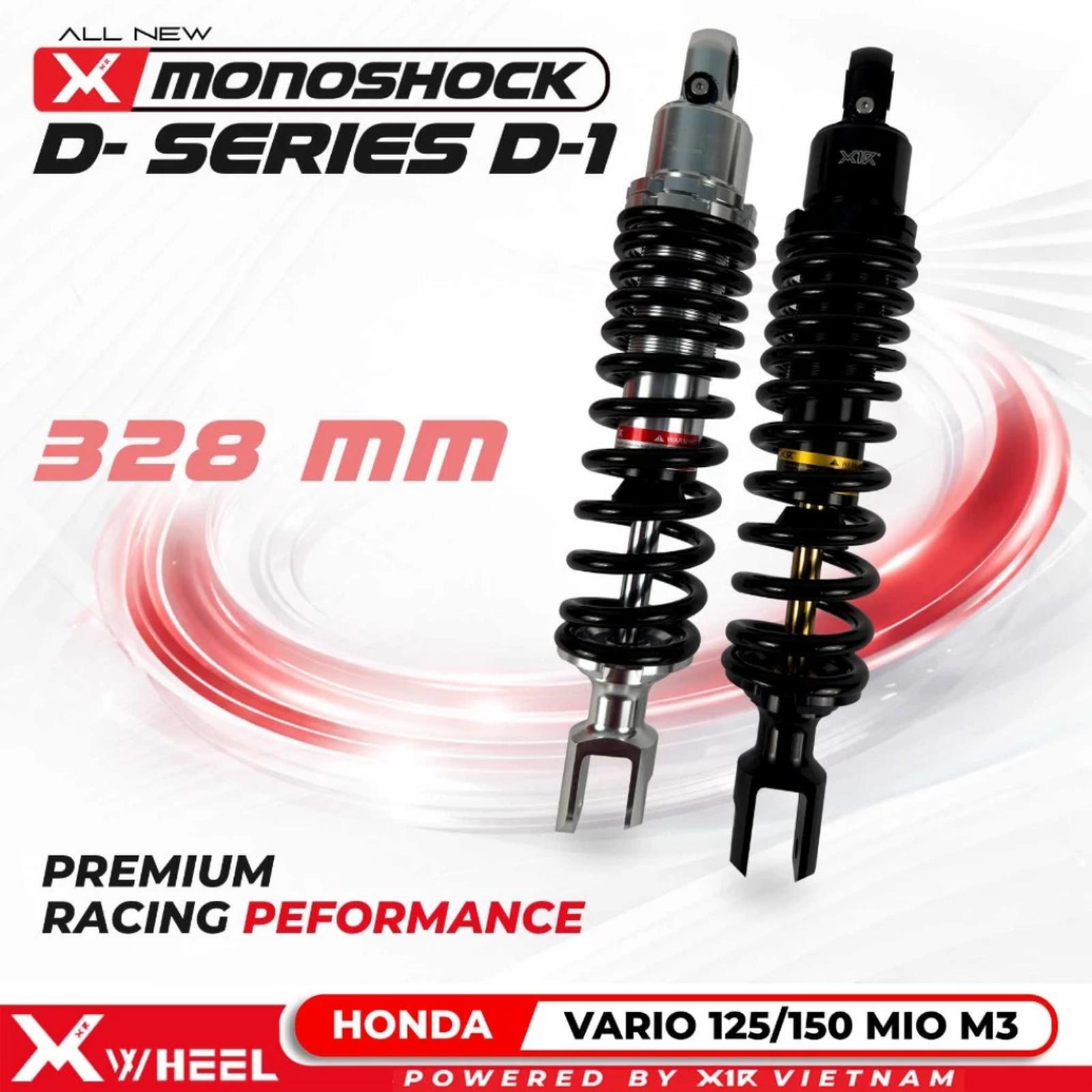 Shock Shockbreaker XWheel D-1 D1 Series Vario 125 150 328mm Non Tabung Shock Shockbreaker XWheel D-1 D1 Series Vario 125 150 328mm Non Tabung - Gambar 1