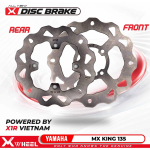 Piringan Cakram Disc Discbrake Depan Belakang Standar XWheel Jupiter MX King 135 Ukuran 220mm (F) 200mm (R)