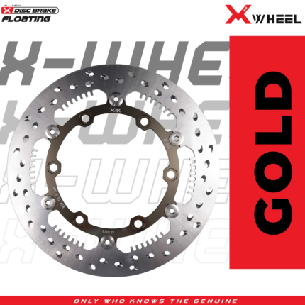 Discbrake Cakram Semi Floating XWheel Supra Gtr 150 298mm Piringan Cakram Depan Disc Lebar - Gold