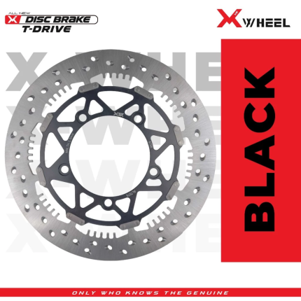 Discbrake Cakram Full Floating XWheel T-Drive Mx King 150 298mm Piringan Cakram Depan - Black